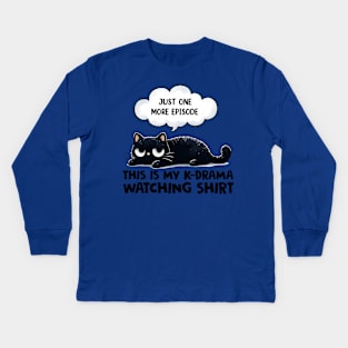 this is my k-drama watching t-shirt Kids Long Sleeve T-Shirt